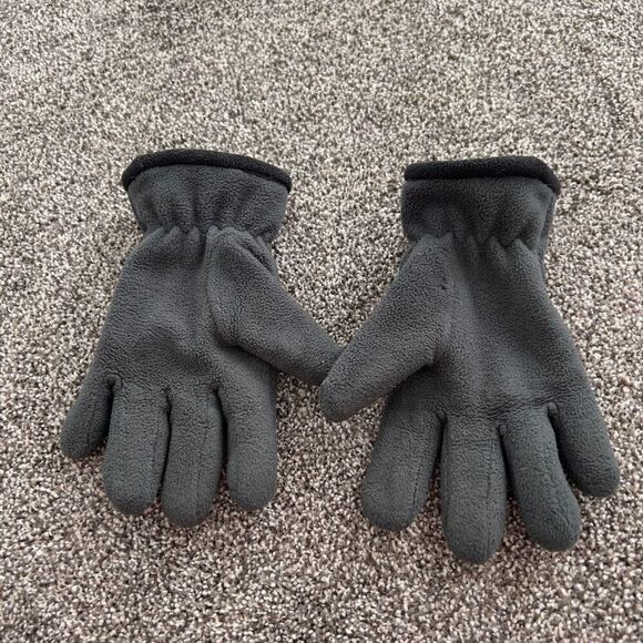 Youth Nike gray fleece gloves - Picture 2 of 6